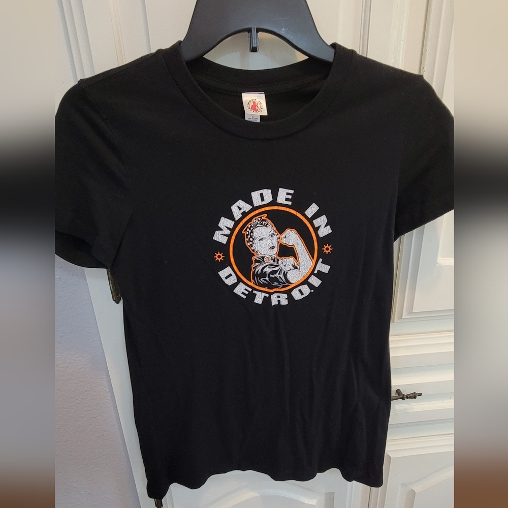 Womens Made In Detroit Tee Large